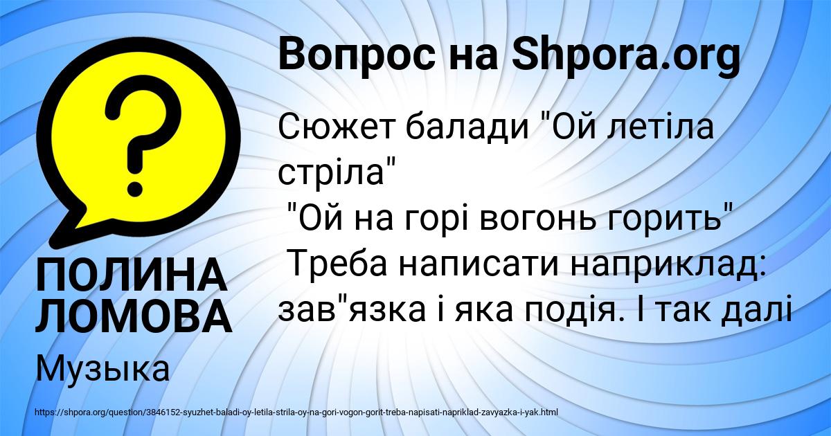 Картинка с текстом вопроса от пользователя ПОЛИНА ЛОМОВА
