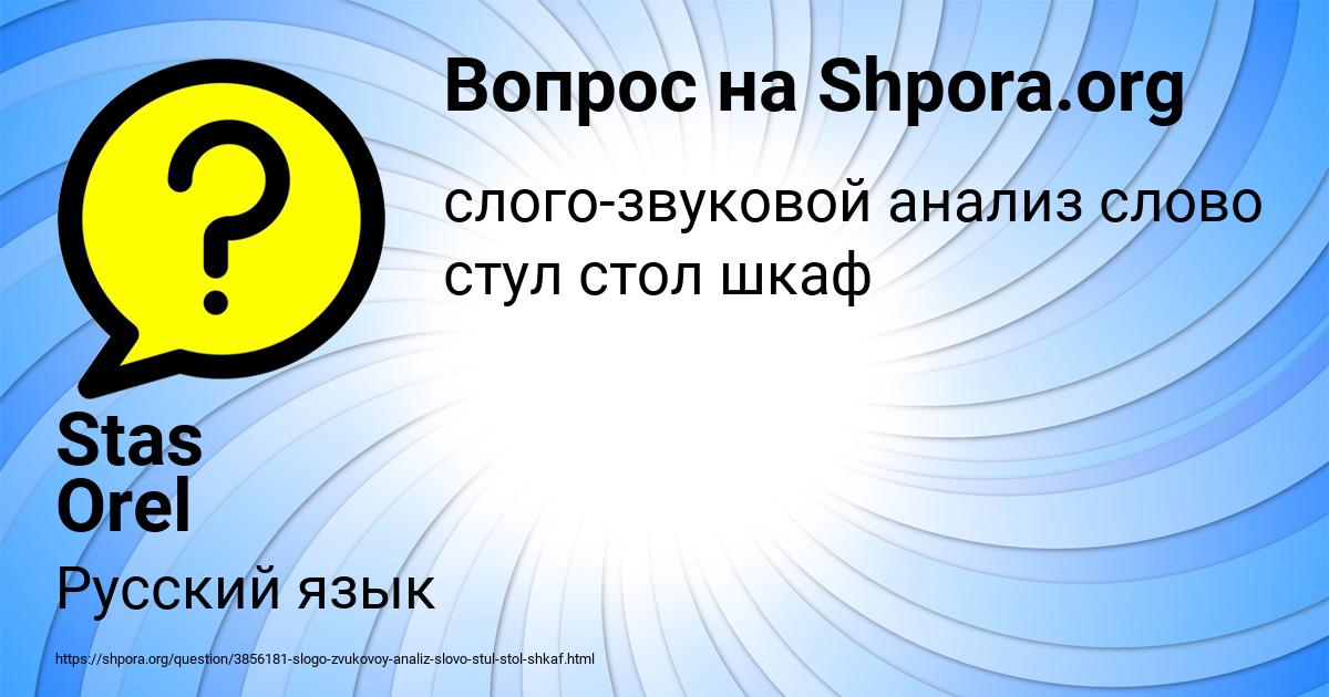 Картинка с текстом вопроса от пользователя Stas Orel