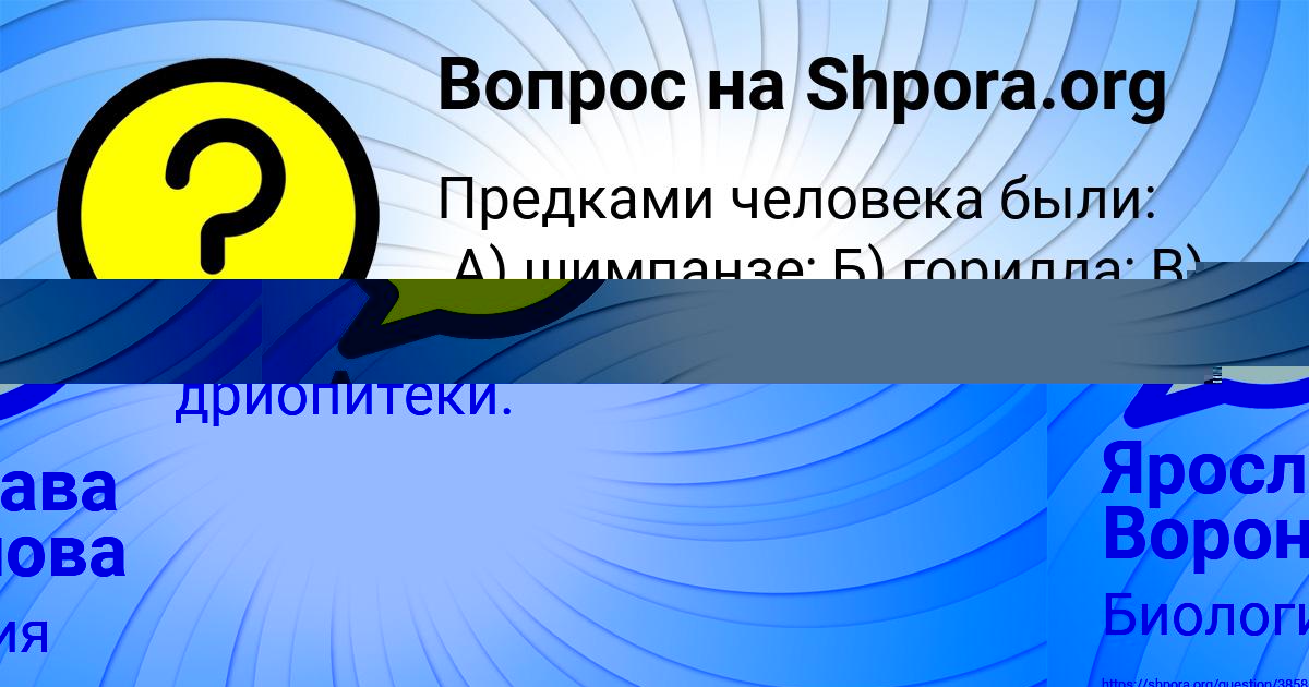 Картинка с текстом вопроса от пользователя Ярослава Воронова