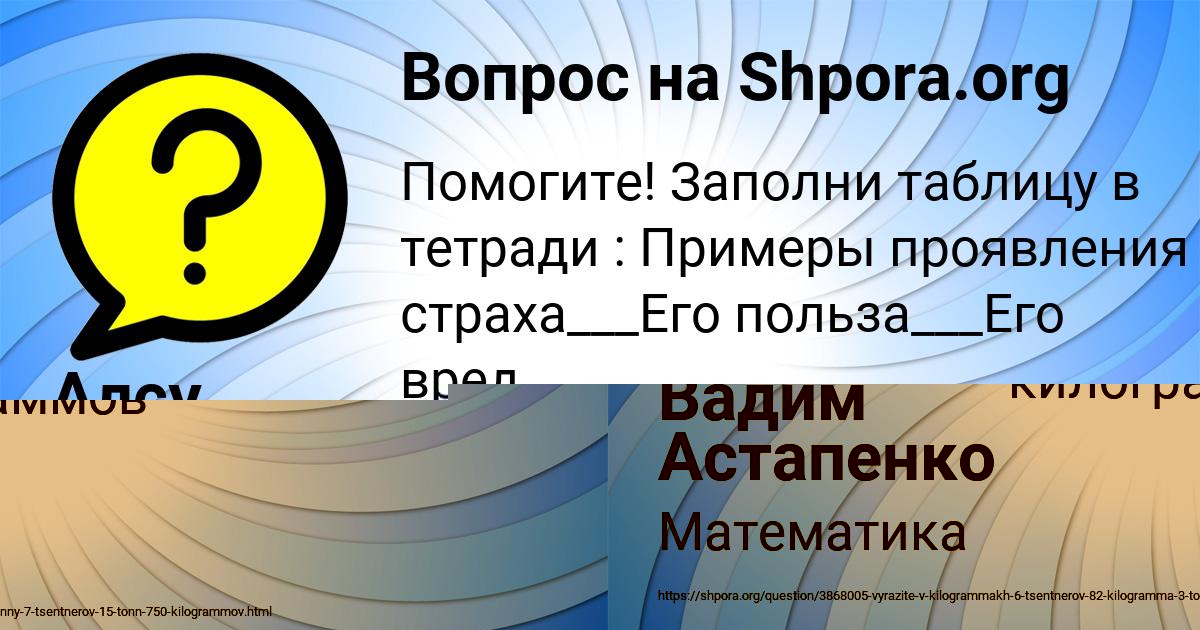 Картинка с текстом вопроса от пользователя Вадим Астапенко 