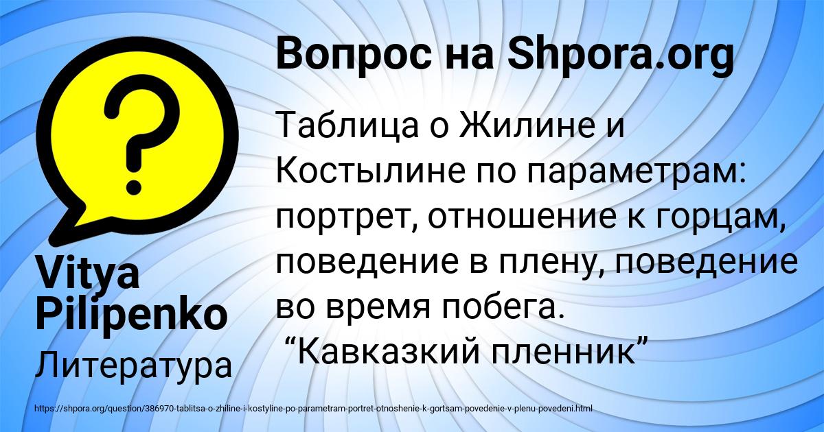 Картинка с текстом вопроса от пользователя Vitya Pilipenko