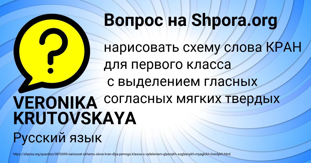 Картинка с текстом вопроса от пользователя VERONIKA KRUTOVSKAYA