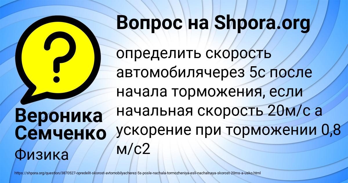 Картинка с текстом вопроса от пользователя Вероника Семченко