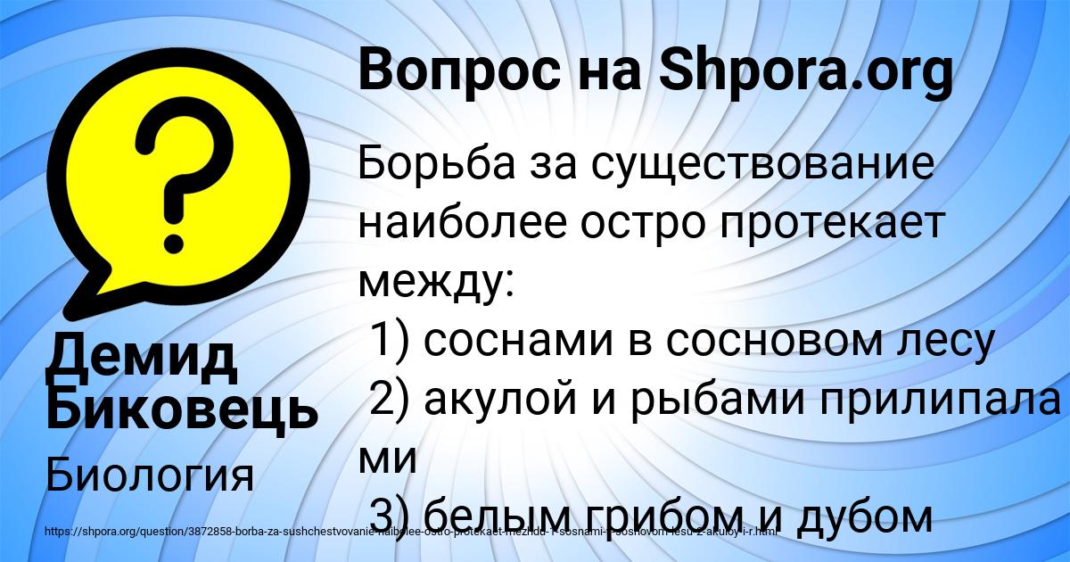 Картинка с текстом вопроса от пользователя Демид Биковець