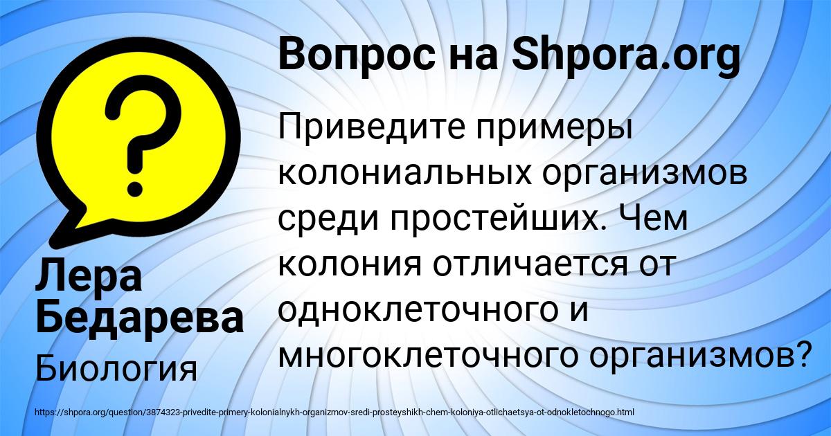 Картинка с текстом вопроса от пользователя Лера Бедарева