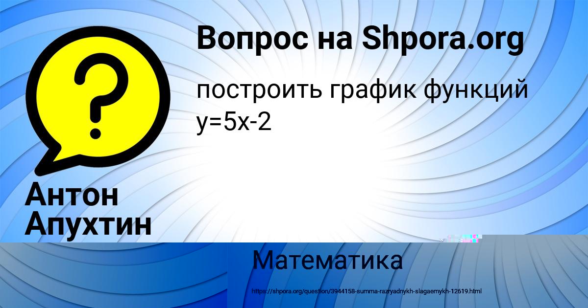 Картинка с текстом вопроса от пользователя Антон Апухтин