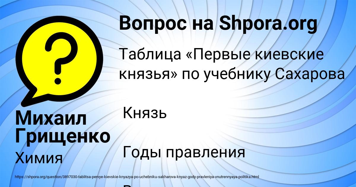 Картинка с текстом вопроса от пользователя Михаил Грищенко