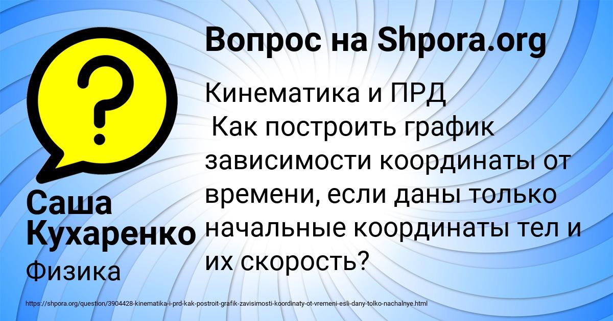 Картинка с текстом вопроса от пользователя Саша Кухаренко
