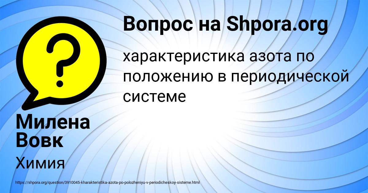 Картинка с текстом вопроса от пользователя Милена Вовк