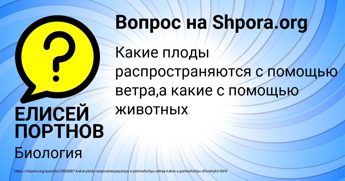 Картинка с текстом вопроса от пользователя ЕЛИСЕЙ ПОРТНОВ