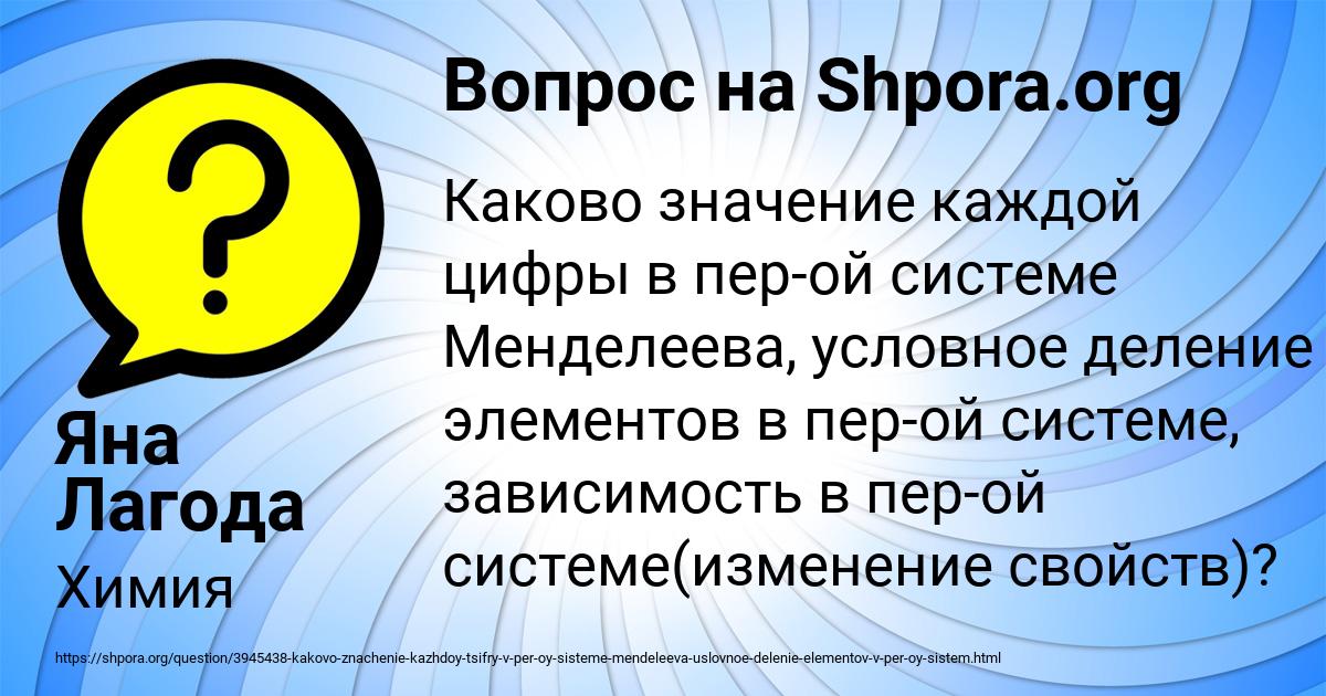 Картинка с текстом вопроса от пользователя Яна Лагода