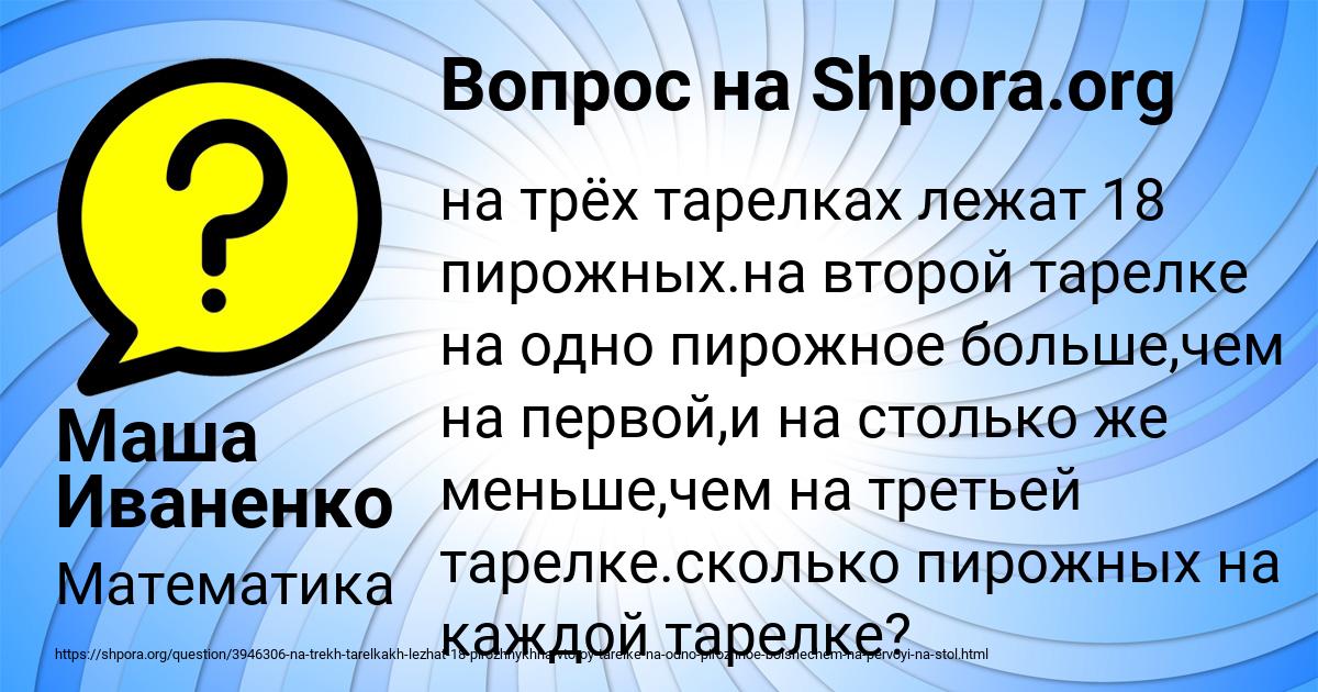 Картинка с текстом вопроса от пользователя Маша Иваненко