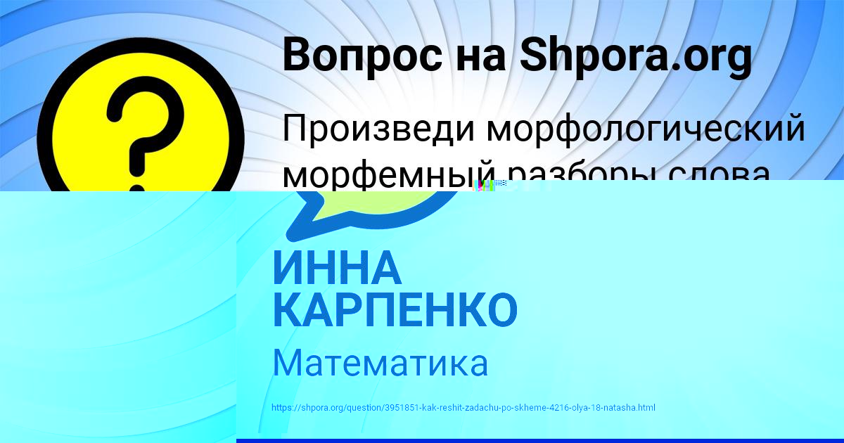 Картинка с текстом вопроса от пользователя ИННА КАРПЕНКО