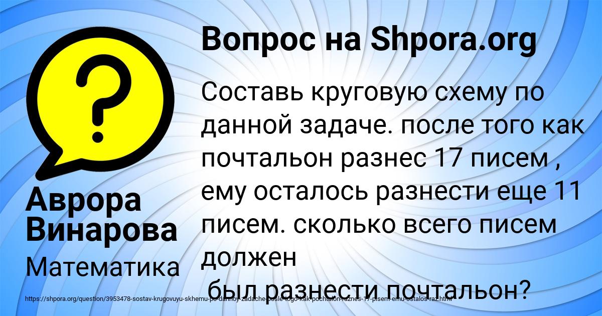 Картинка с текстом вопроса от пользователя Аврора Винарова
