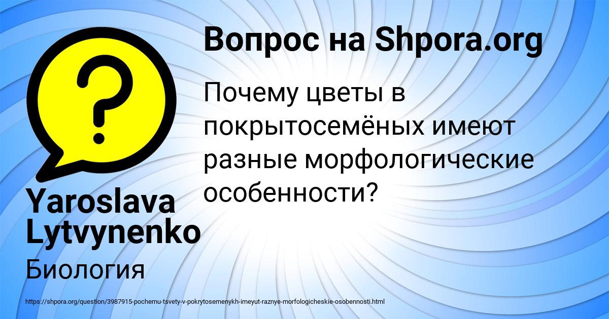 Картинка с текстом вопроса от пользователя Yaroslava Lytvynenko