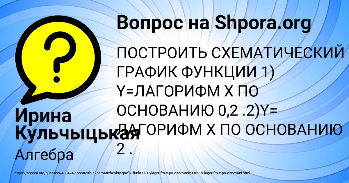 Картинка с текстом вопроса от пользователя Ирина Кульчыцькая
