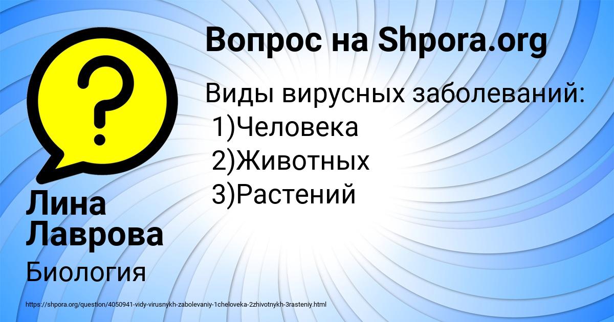 Картинка с текстом вопроса от пользователя Лина Лаврова