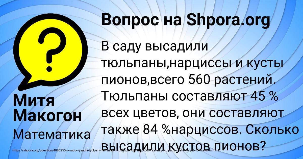Картинка с текстом вопроса от пользователя Митя Макогон
