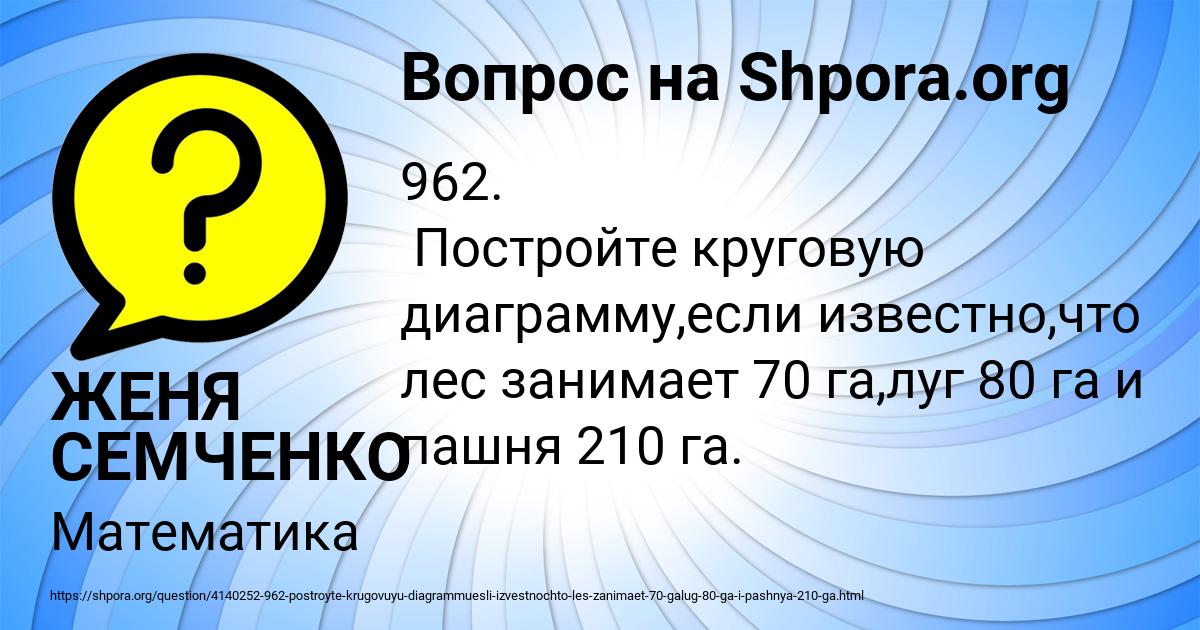 Картинка с текстом вопроса от пользователя ЖЕНЯ СЕМЧЕНКО