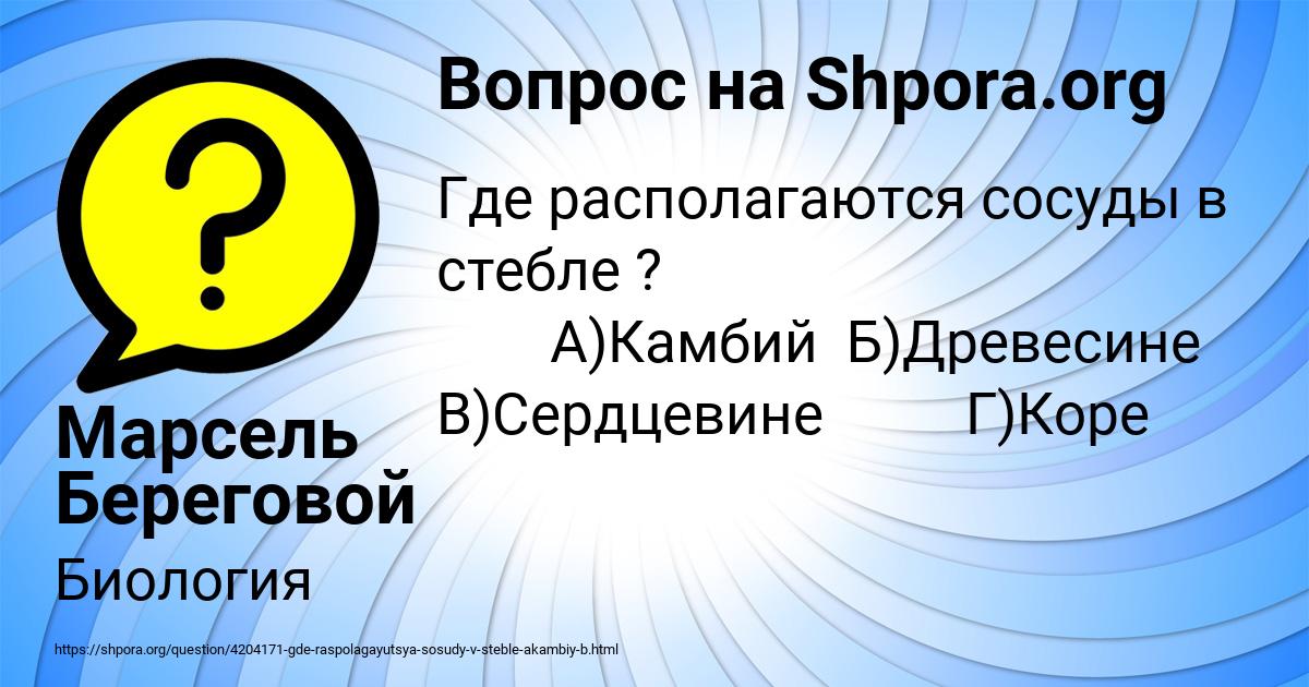 Картинка с текстом вопроса от пользователя Марсель Береговой