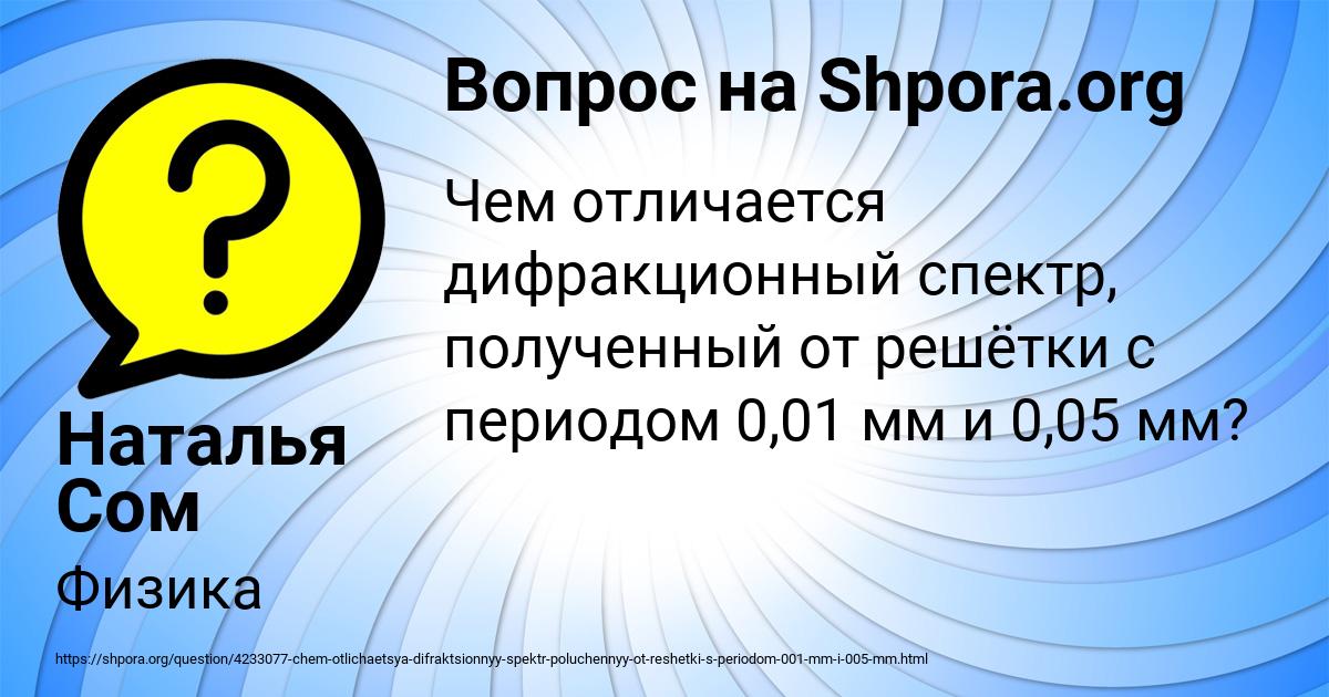 Картинка с текстом вопроса от пользователя Наталья Сом