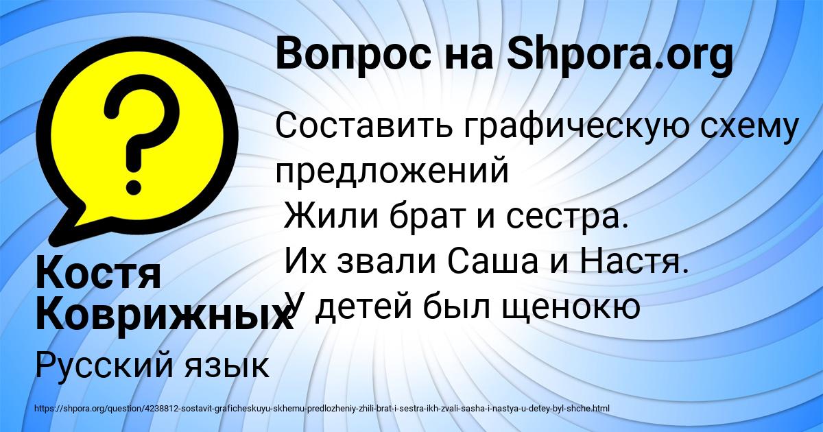 Картинка с текстом вопроса от пользователя Костя Коврижных