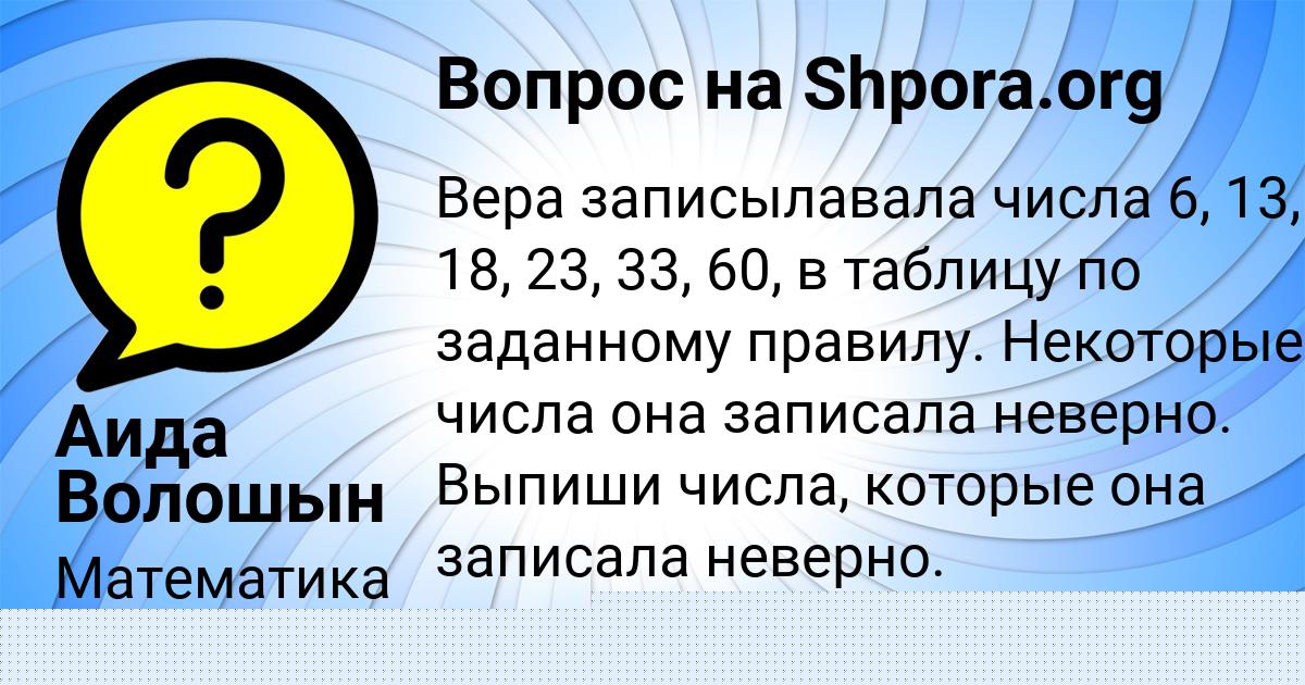 Картинка с текстом вопроса от пользователя Аида Волошын