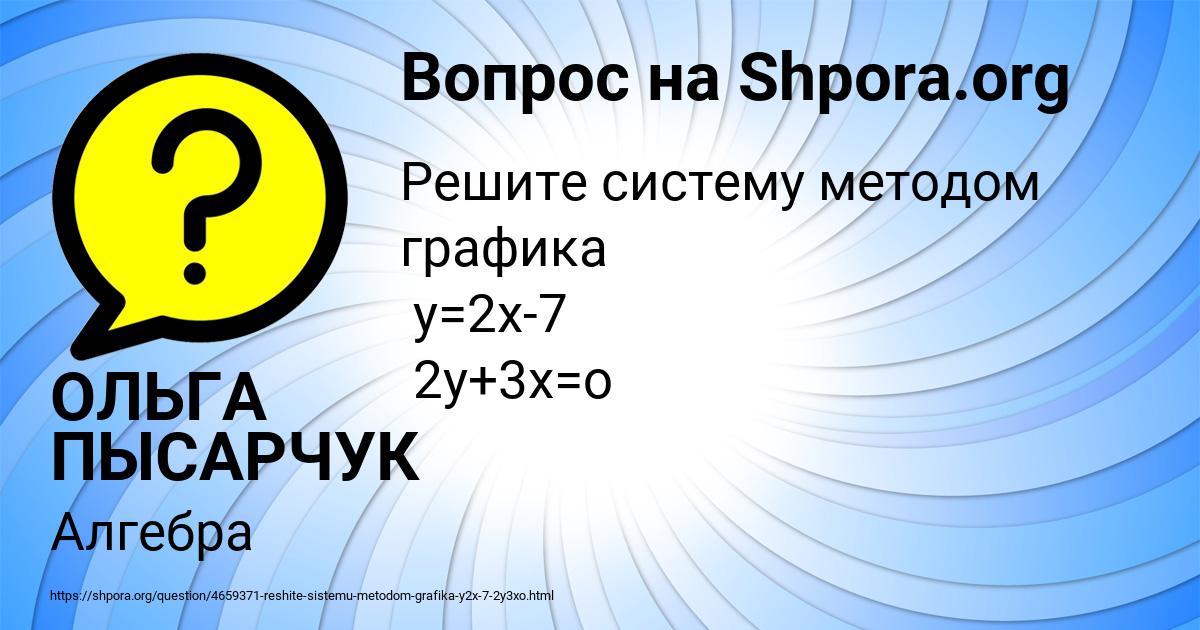 Картинка с текстом вопроса от пользователя ОЛЬГА ПЫСАРЧУК