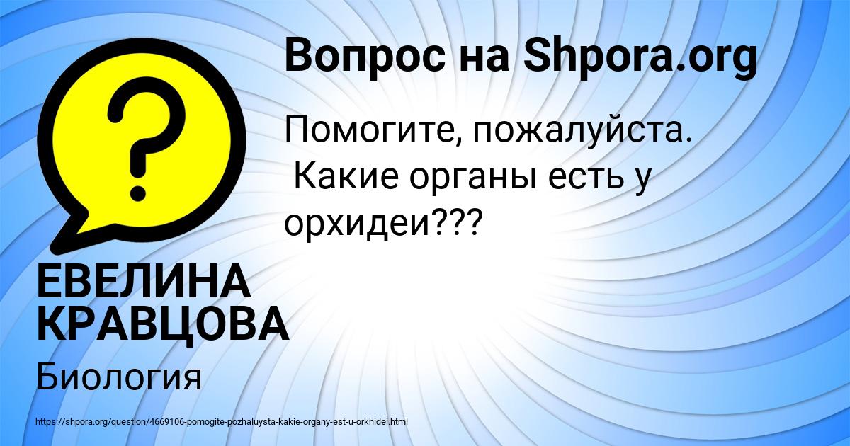 Картинка с текстом вопроса от пользователя ЕВЕЛИНА КРАВЦОВА