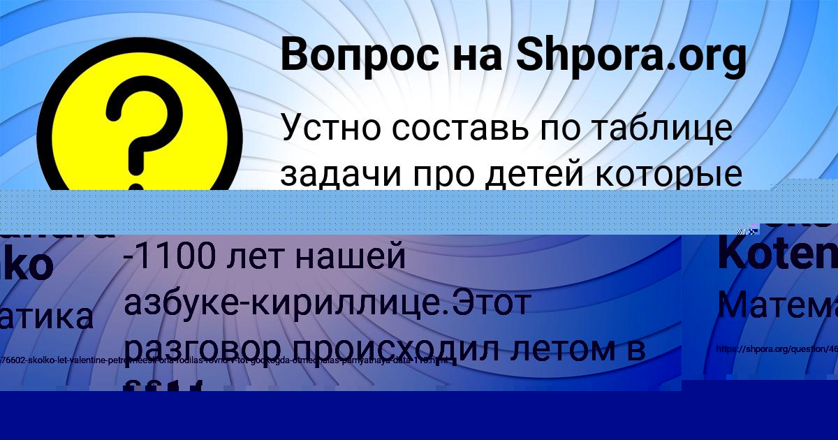 Картинка с текстом вопроса от пользователя Aleksandra Kotenko