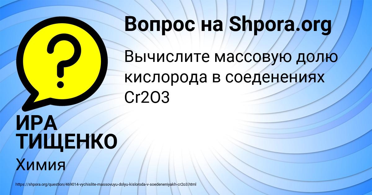 Картинка с текстом вопроса от пользователя ИРА ТИЩЕНКО