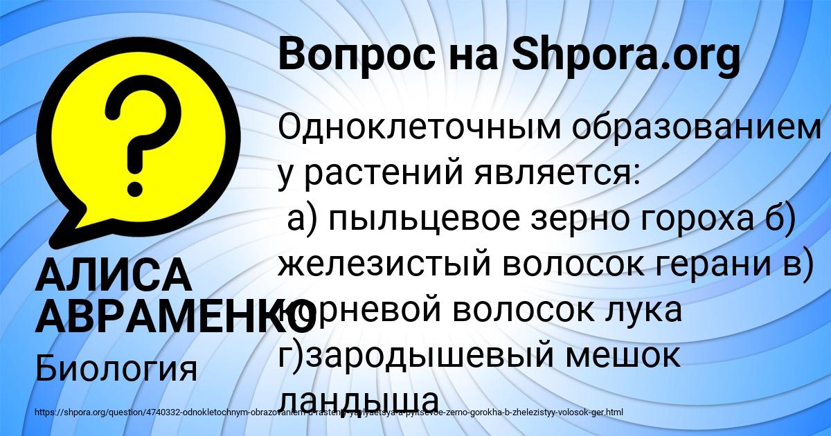 Картинка с текстом вопроса от пользователя АЛИСА АВРАМЕНКО