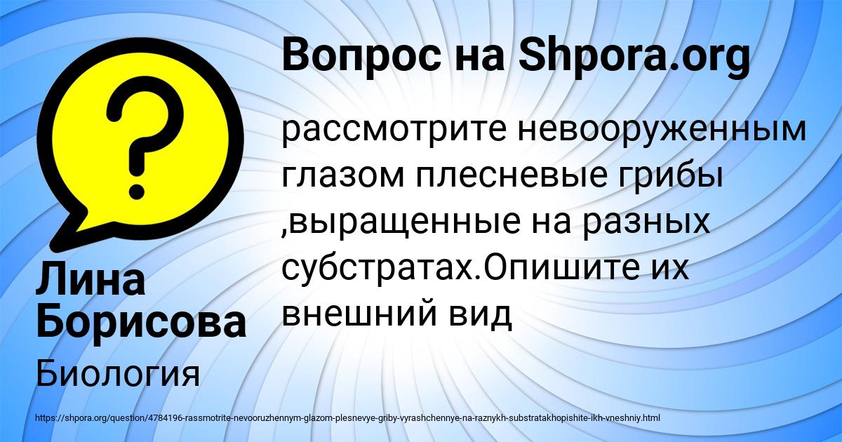 Картинка с текстом вопроса от пользователя Лина Борисова