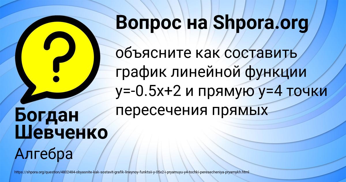 Картинка с текстом вопроса от пользователя Богдан Шевченко
