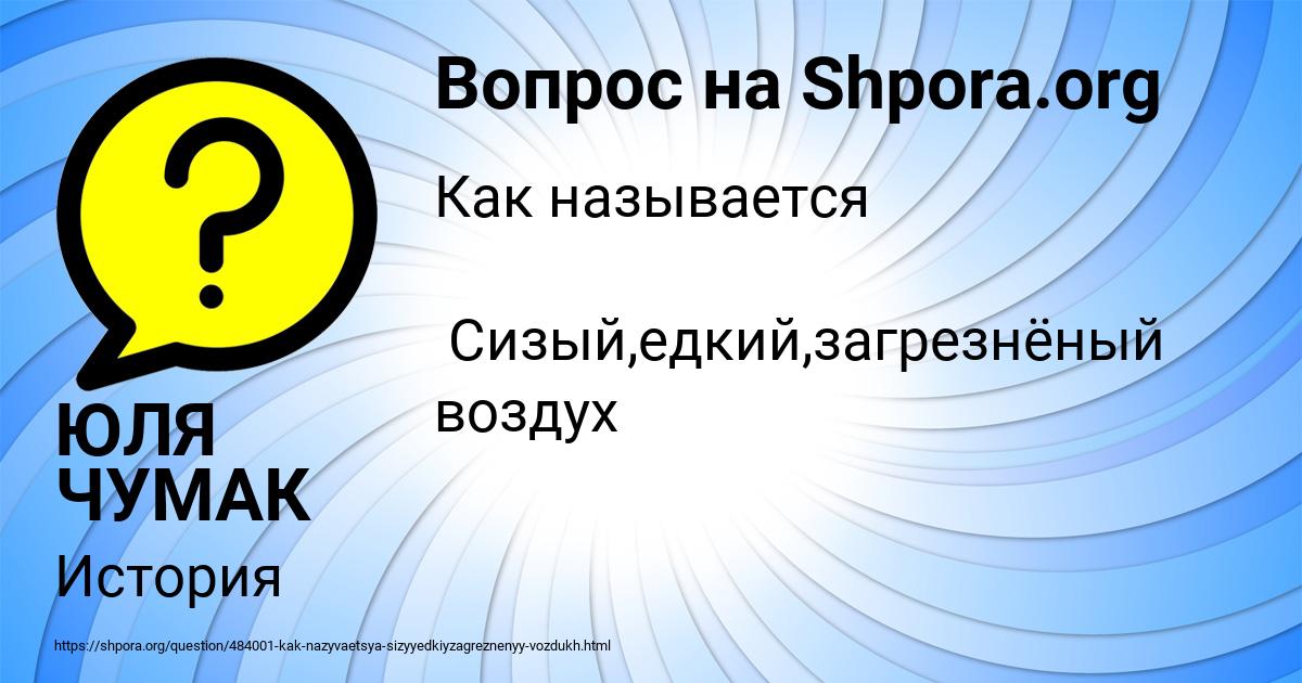 Картинка с текстом вопроса от пользователя ЮЛЯ ЧУМАК
