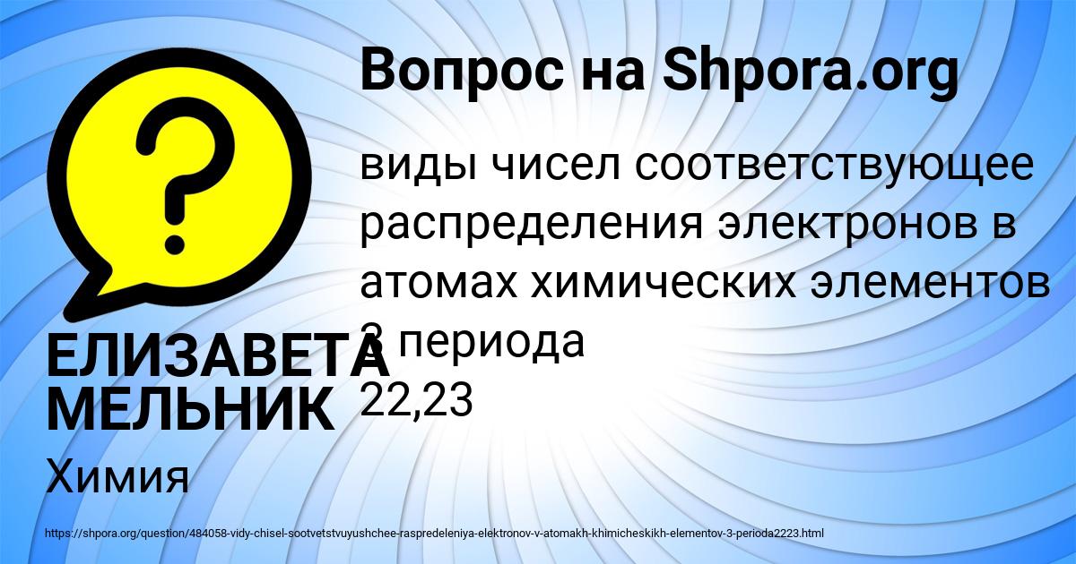 Картинка с текстом вопроса от пользователя ЕЛИЗАВЕТА МЕЛЬНИК