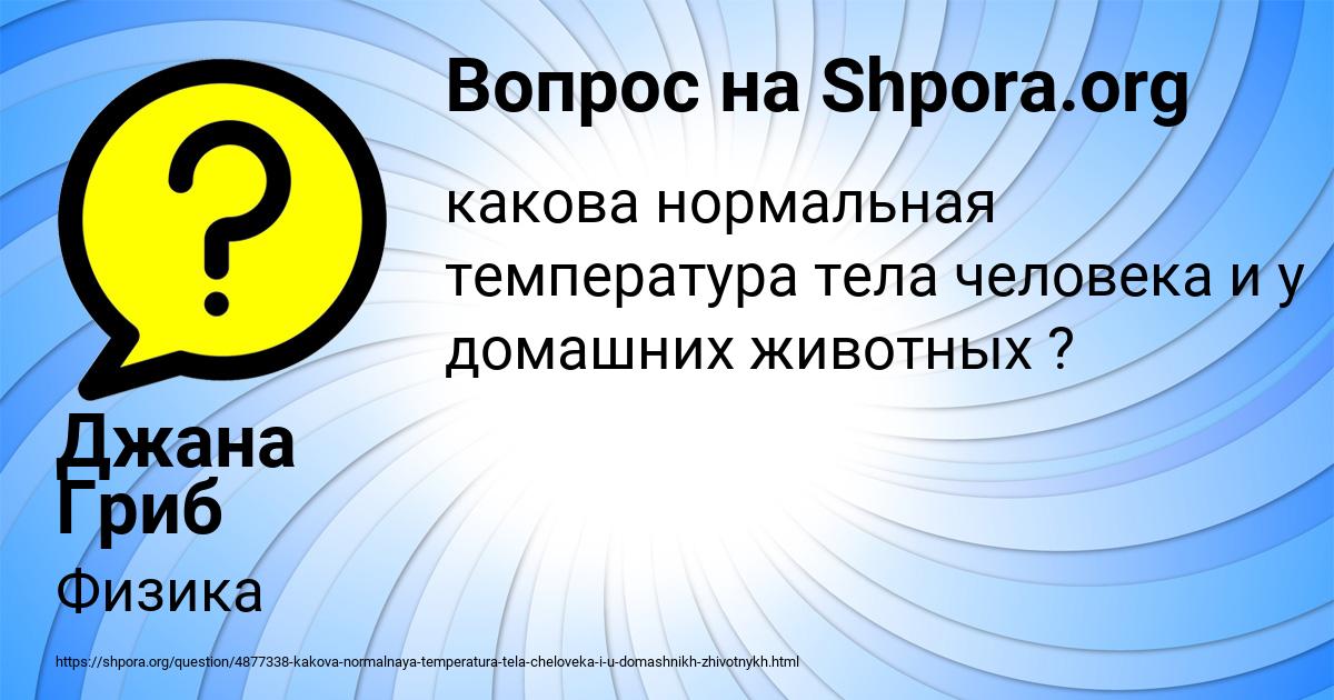 Картинка с текстом вопроса от пользователя Джана Гриб