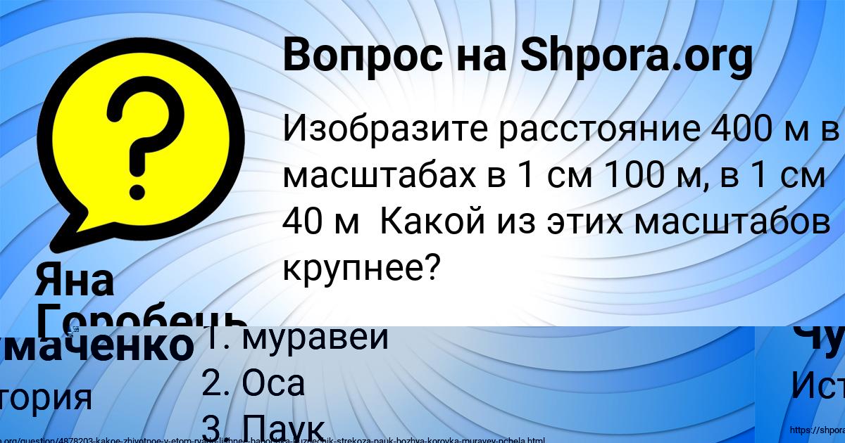 Картинка с текстом вопроса от пользователя Лиза Чумаченко