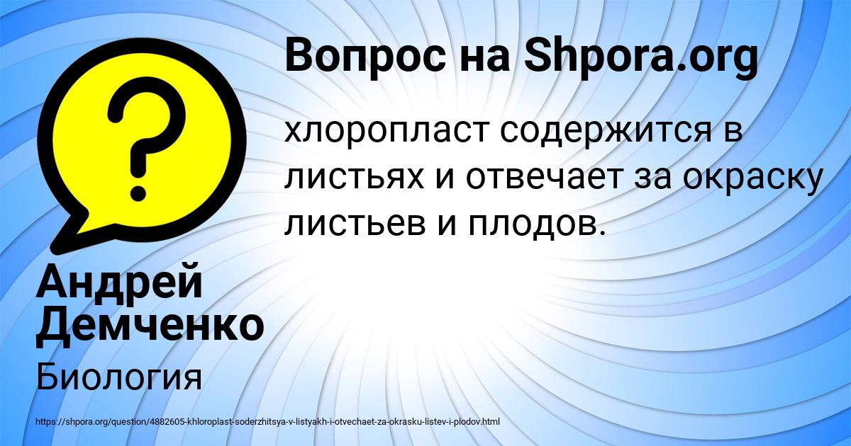 Картинка с текстом вопроса от пользователя Андрей Демченко