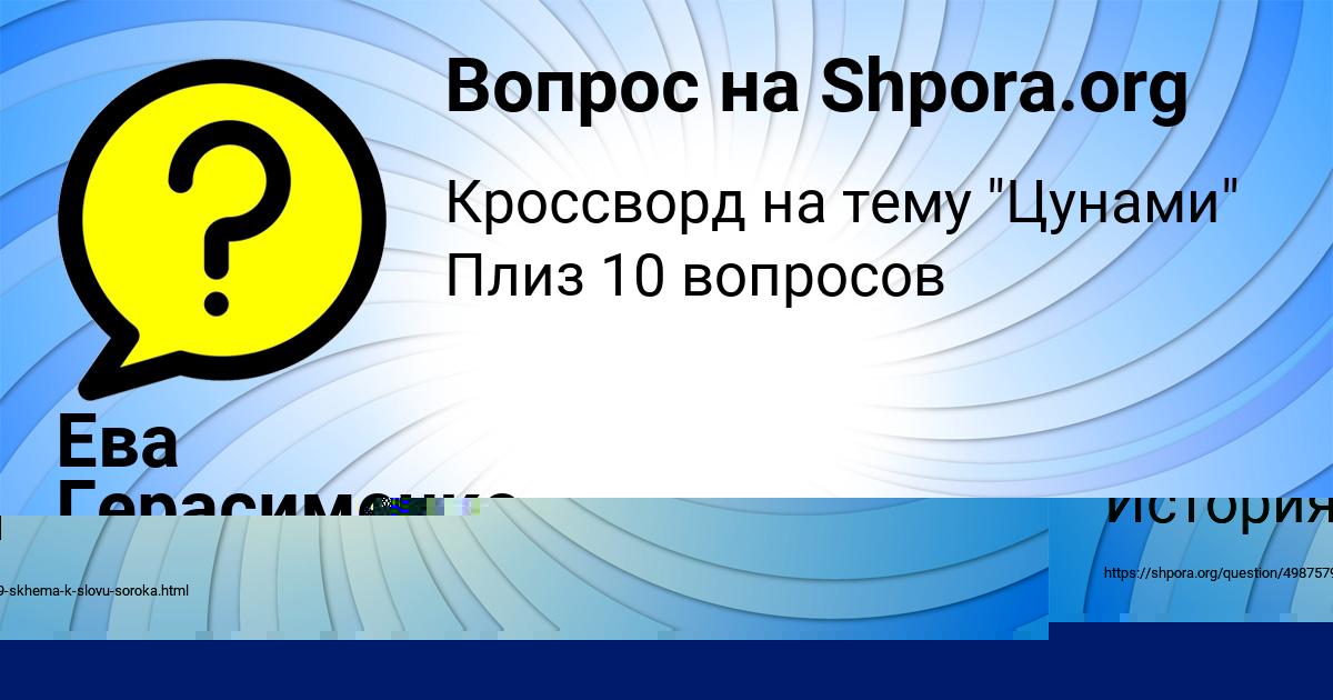 Картинка с текстом вопроса от пользователя Olya Savvina