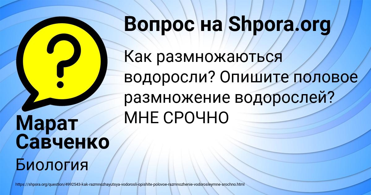 Картинка с текстом вопроса от пользователя Марат Савченко