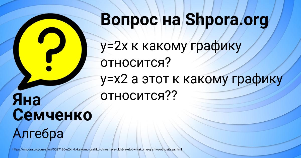 Картинка с текстом вопроса от пользователя Яна Семченко