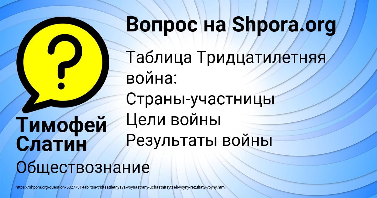 Картинка с текстом вопроса от пользователя Тимофей Слатин
