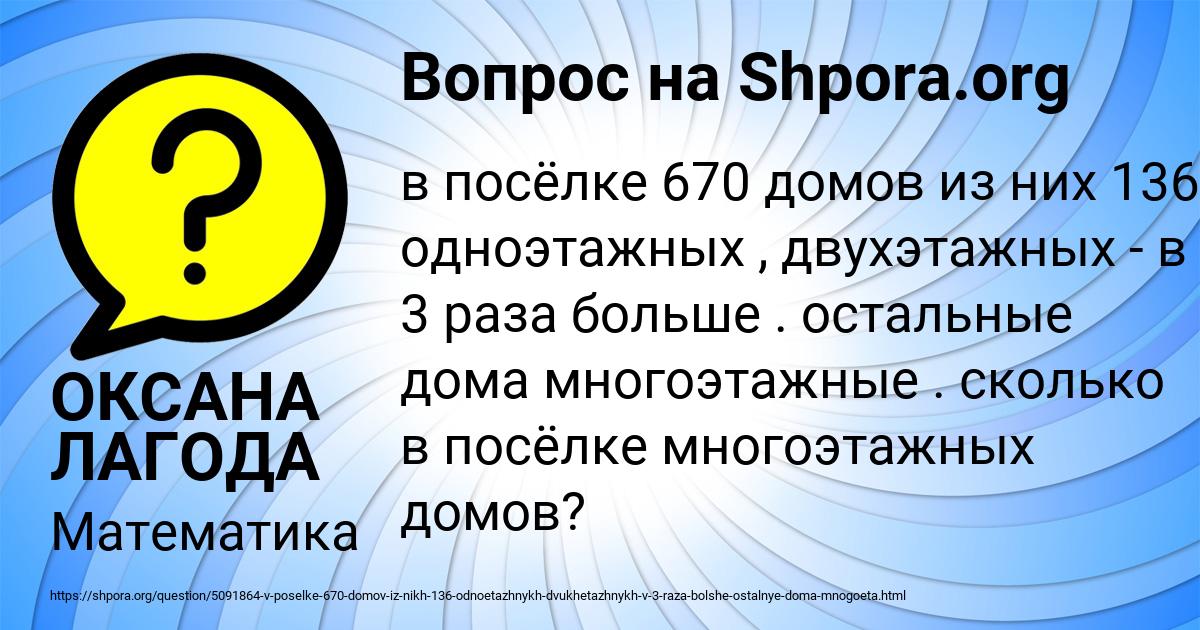Картинка с текстом вопроса от пользователя ОКСАНА ЛАГОДА
