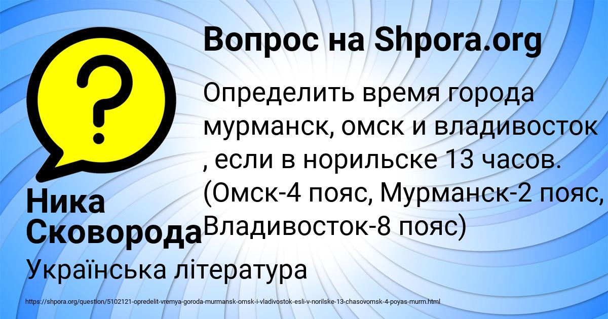 Картинка с текстом вопроса от пользователя Ника Сковорода