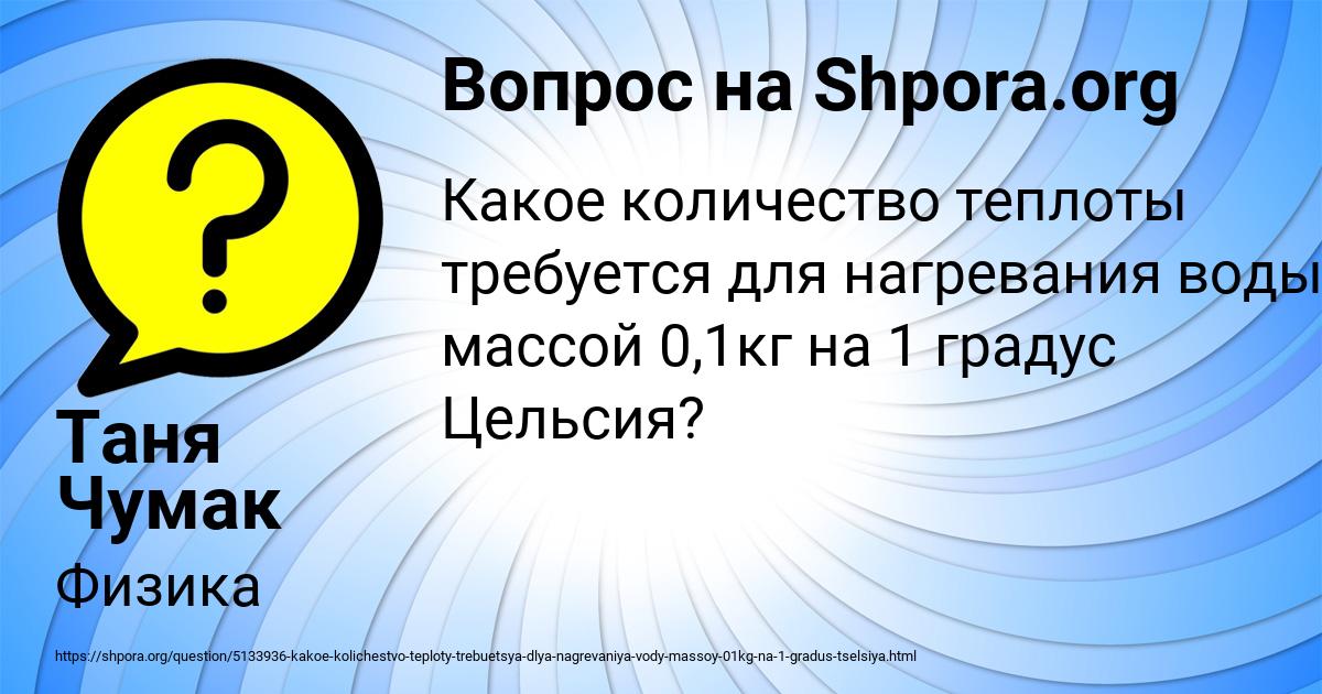 Картинка с текстом вопроса от пользователя Таня Чумак