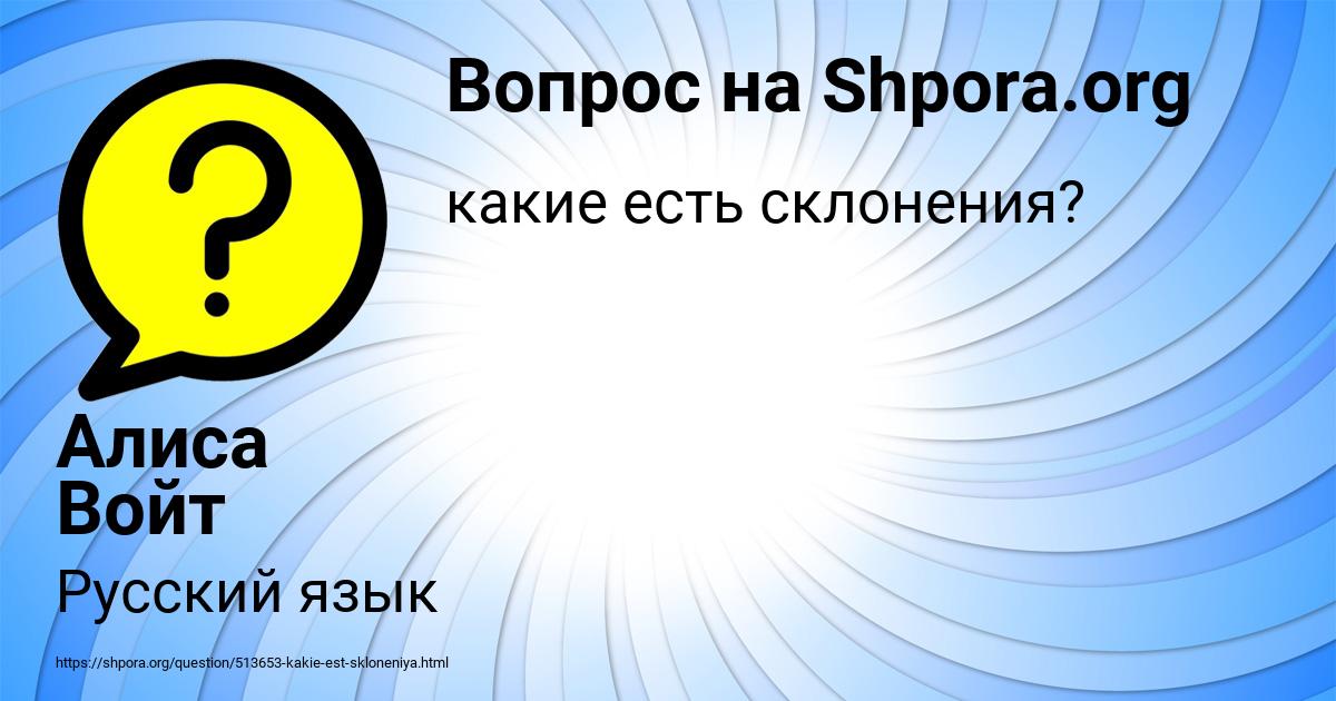 Картинка с текстом вопроса от пользователя Алиса Войт