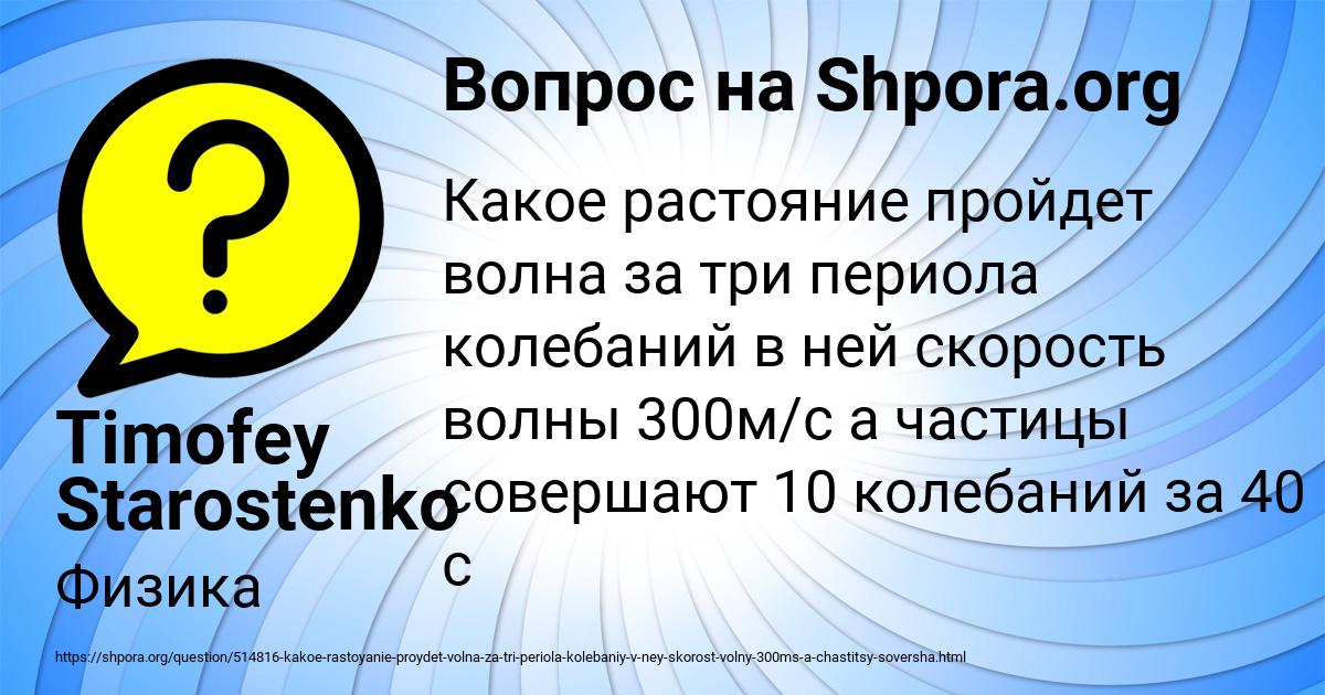 Картинка с текстом вопроса от пользователя Timofey Starostenko