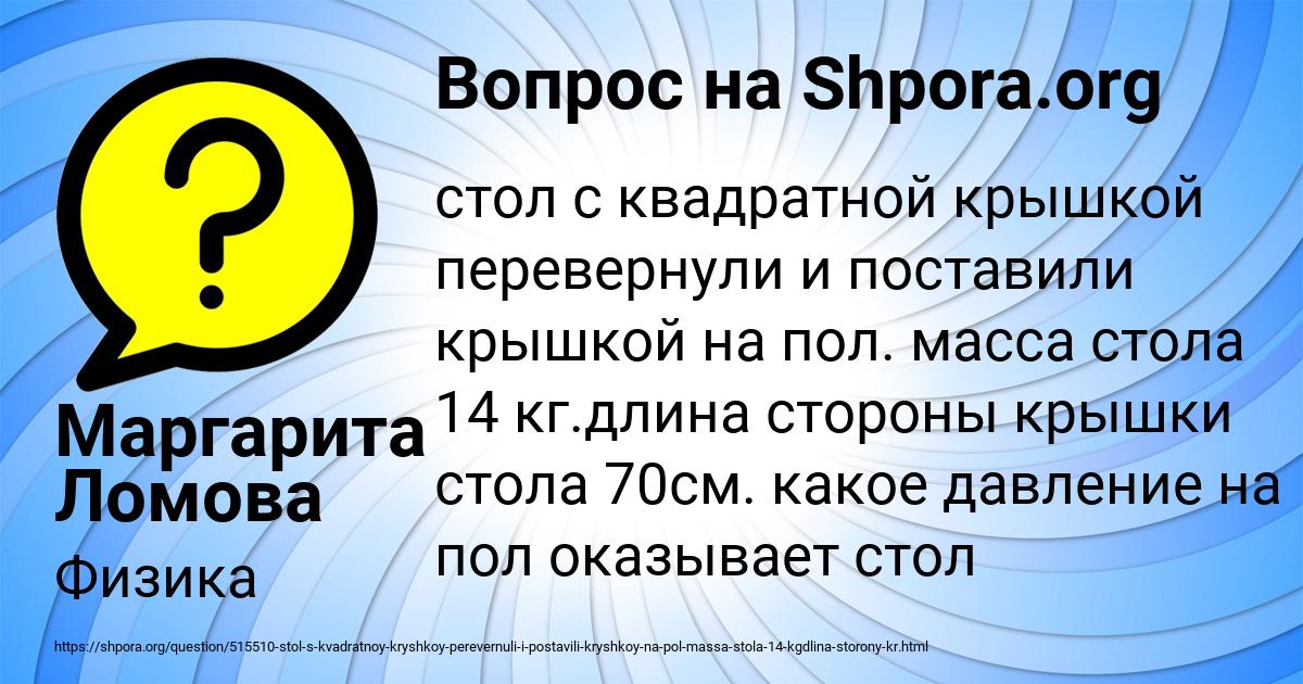 Картинка с текстом вопроса от пользователя Маргарита Ломова