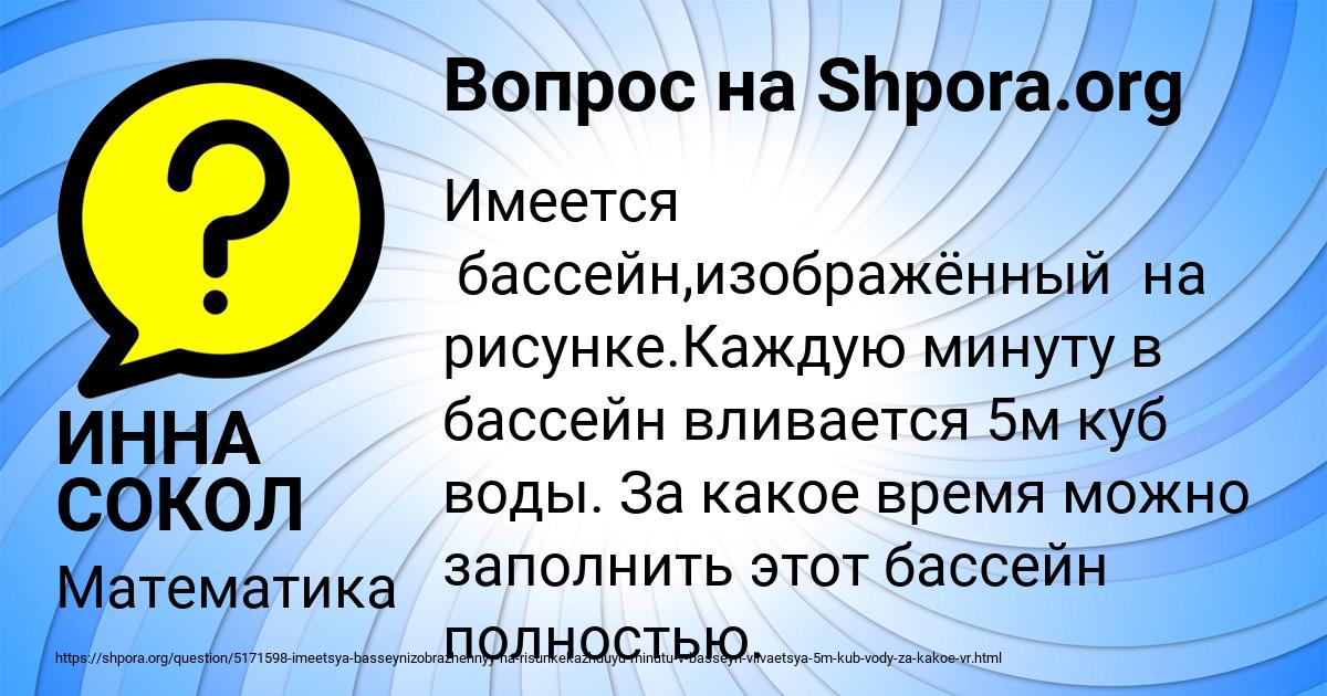 Картинка с текстом вопроса от пользователя ИННА СОКОЛ